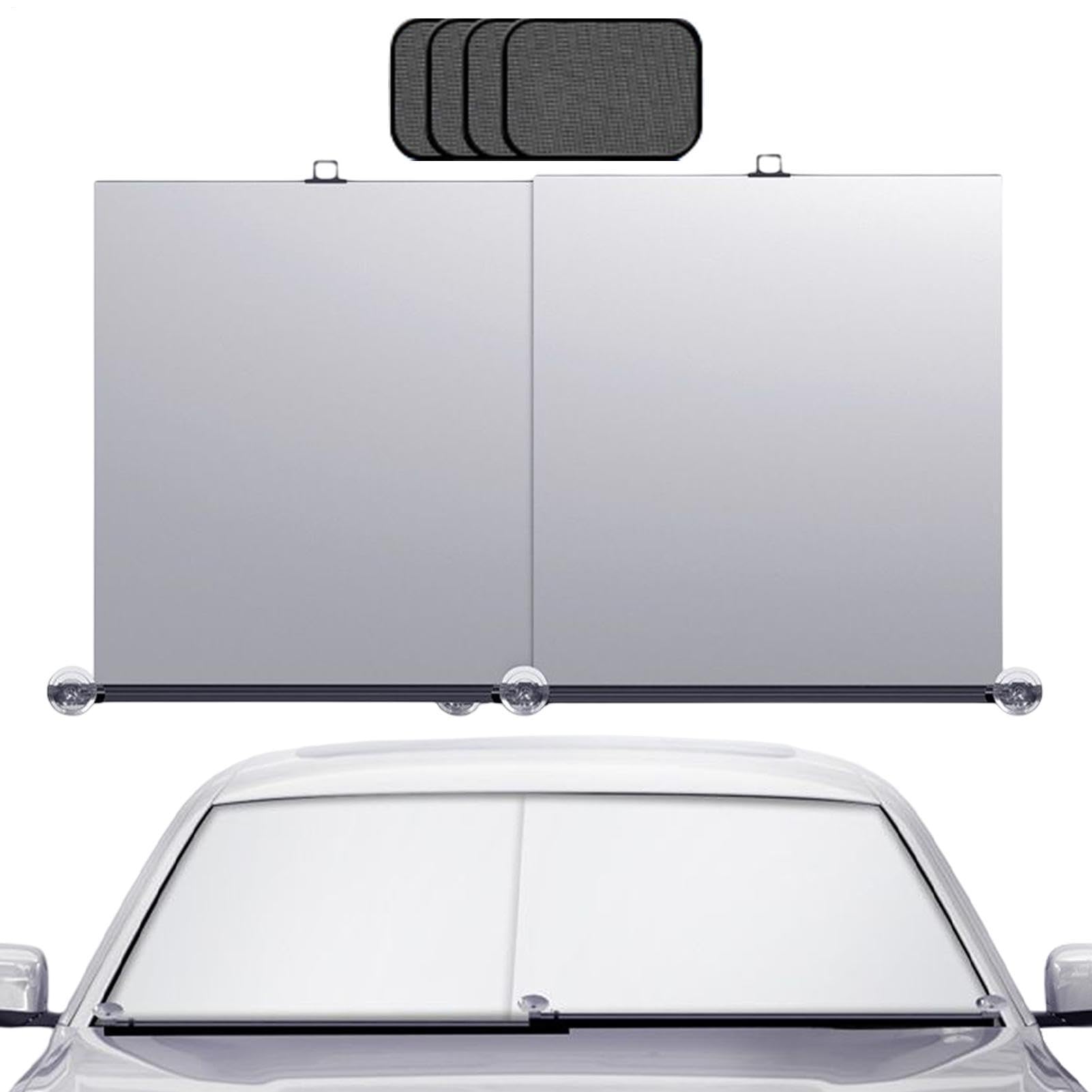 Parasol para Parabrisas de Coche | Cortinas enrollables automáticas para