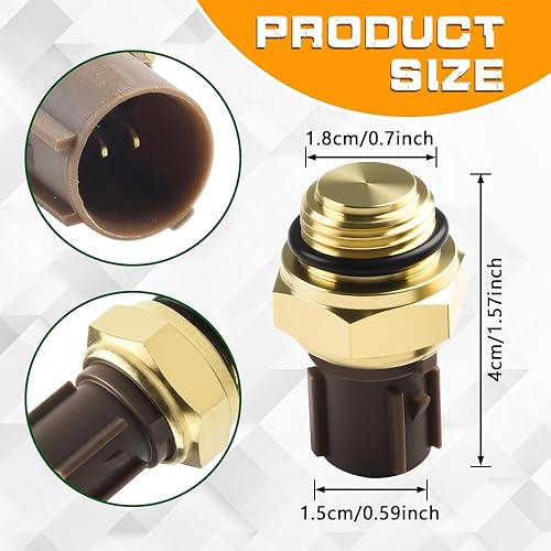 Miniatura 2 de Interruptor del ventilador del refrigerante del radiador, sensor de temperatura del agua, sensores de temperatura del refrigerante del motor