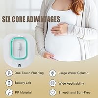 Vista 5 de Bañera eléctrica para el cuidado posparto, bañera plegable para limpiar vagina y anal, hemorroides y tratamiento del perineo, adecuado para mujeres