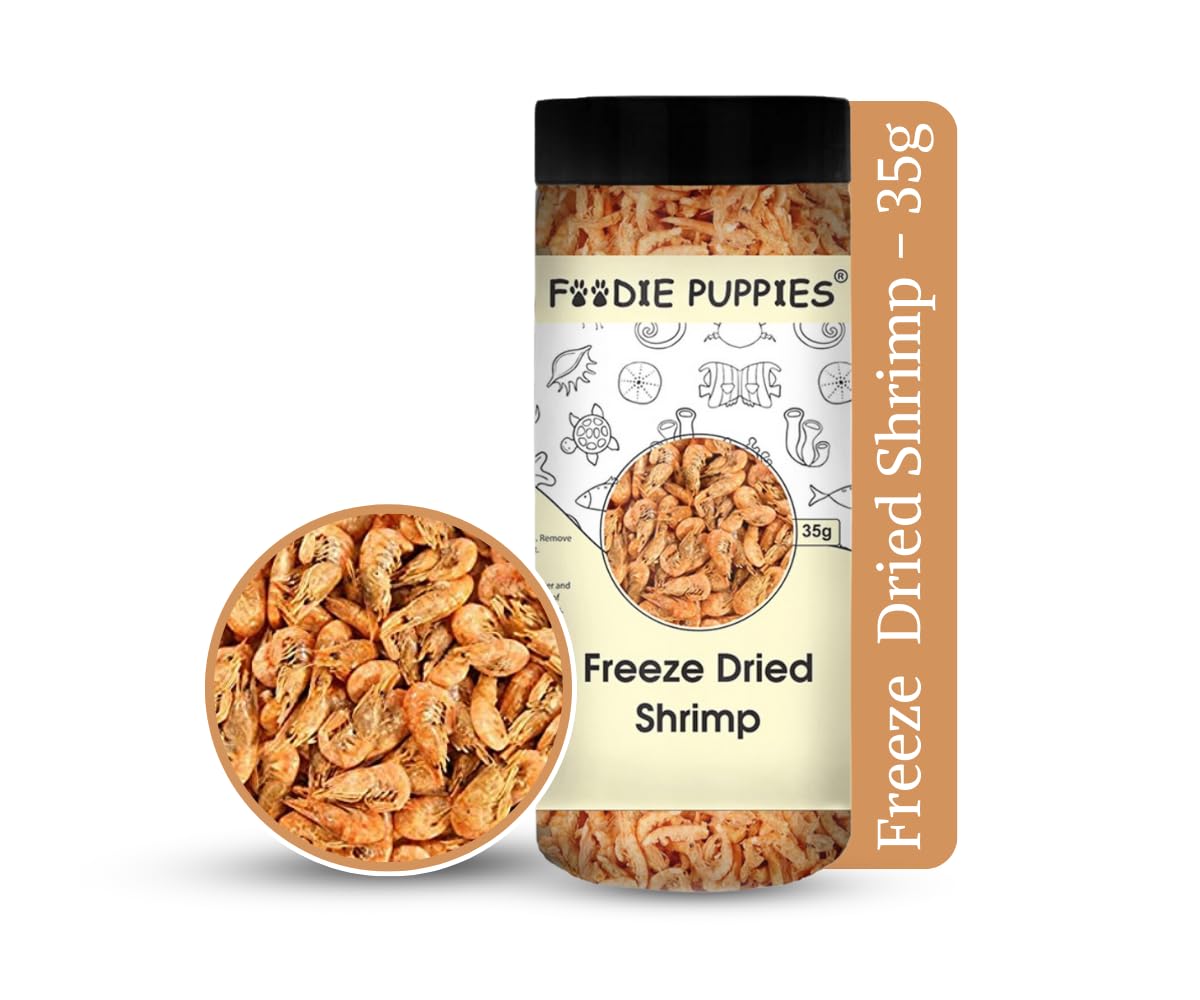 Foodie Puppies Freeze Dried Shrimp 35g - Food for Discuss, Arowana, Cichlid, Flowerhorn, Oscar Red Parrot & Other Carnivorous Fish (B0B53MNNPM) Amazon Price History, Amazon Price Tracker