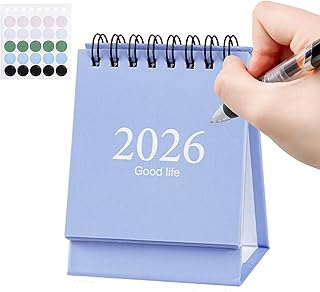 スタンドカレンダー | 2026年1月から2027年7月まで 学校用品,スタンディングカレンダー - 家庭、職場、学習ワークステーション、寮、カウンター、会議室用