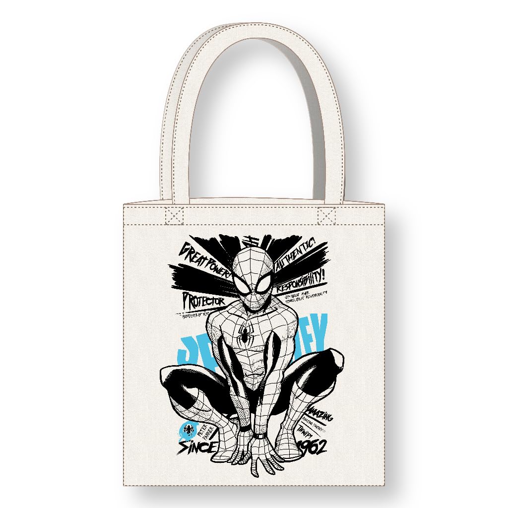 CERDÁ LIFE'S LITTLE MOMENTS Cerdà Marvel Spider-Man Bag, White-Spider-Man, 36 x 39 cm, Spider-Man