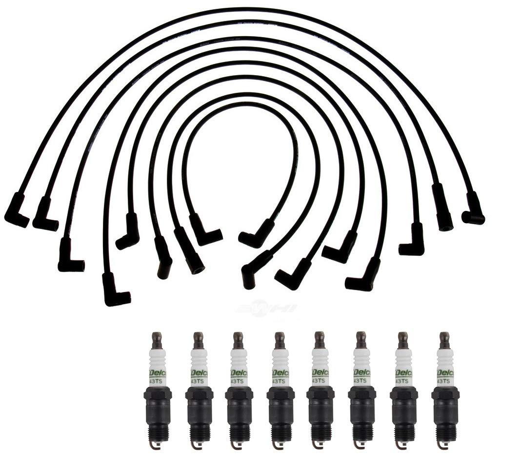 GM OE Ignition Wire Set 8 Conventional Spark Plugs Kit for Chevy GMC V8