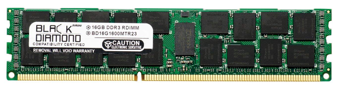 16GB RAM Memory for IBM System xSeries System x3530 M4 Black Diamond Memory Module DDR3 ECC Registered RDIMM 240pin PC3-12800 1600MHz Upgrade