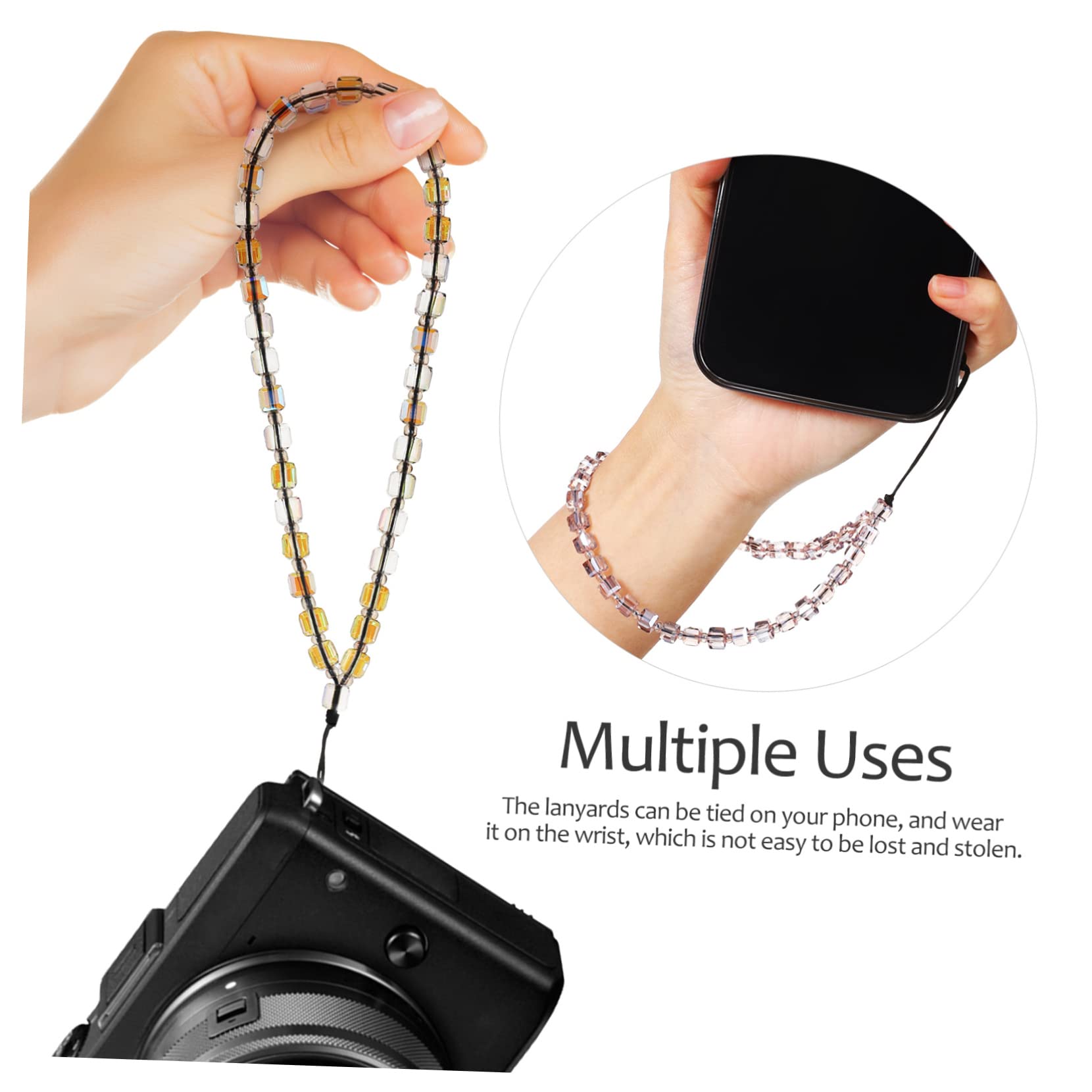 NUOBESTY Teléfono Móvil Cristal Y Evitar Pérdidas Y Decorar Accesorios Compatible Con Fundas De Teléfono