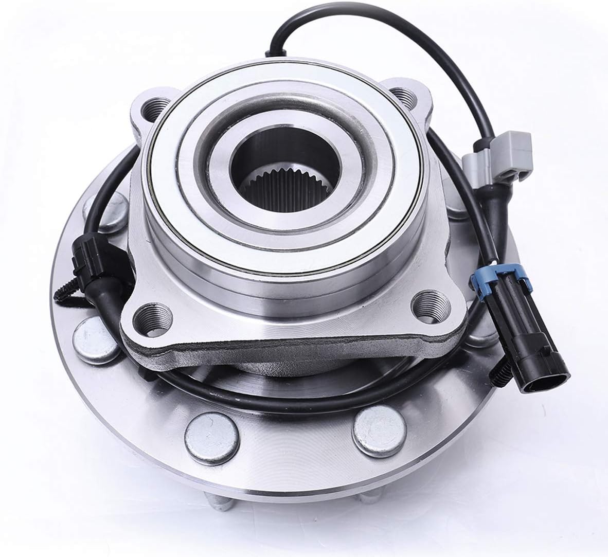 FKG 515058 (4WD ONLY) Front Wheel Bearing Hub Assembly fit for 1999-2006 Chevy Silverado Avalanche Suburban GMC Sierra Yukon 1500HD 2500 2500HD, 2003-2007 Hummer H2