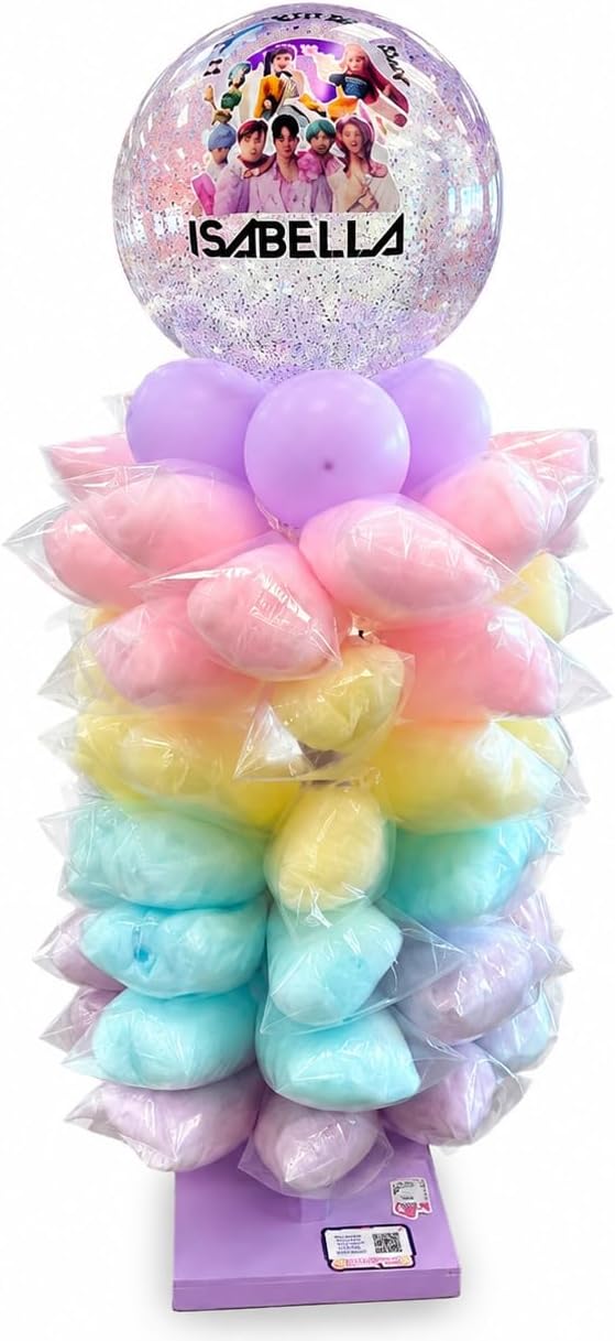 Wooden Cotton Candy Display Stand Holds up to 50 Bags