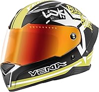 Vista 7 de YEMA Casco de motocicleta de cara completa aprobado por DOT para adultos, casco unisex para ciclomotor y bicicleta de calle con rejillas