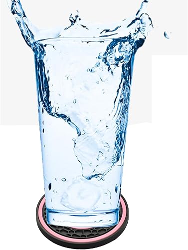 Miniatura 6 de Portavasos universal para automóvil, impermeable, antideslizante, a prueba de tambores, accesorios para el interior del automóvil, 2 unidades, negro