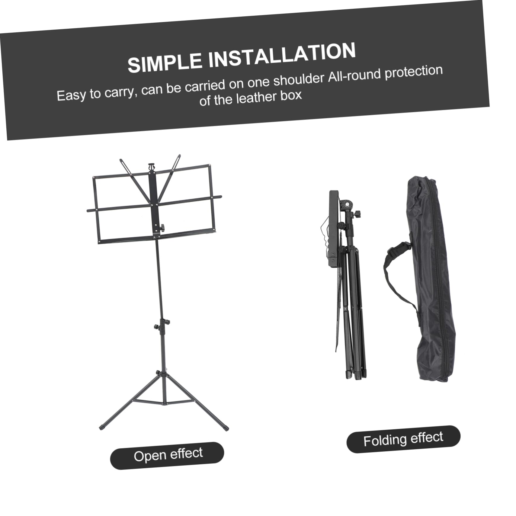 ERINGOGO 1 Set Porte-partitions Rétractable Pupitre Pliable pour Partitions Support Pliable pour Instruments de Musique Fournitures Musicales pour Performance