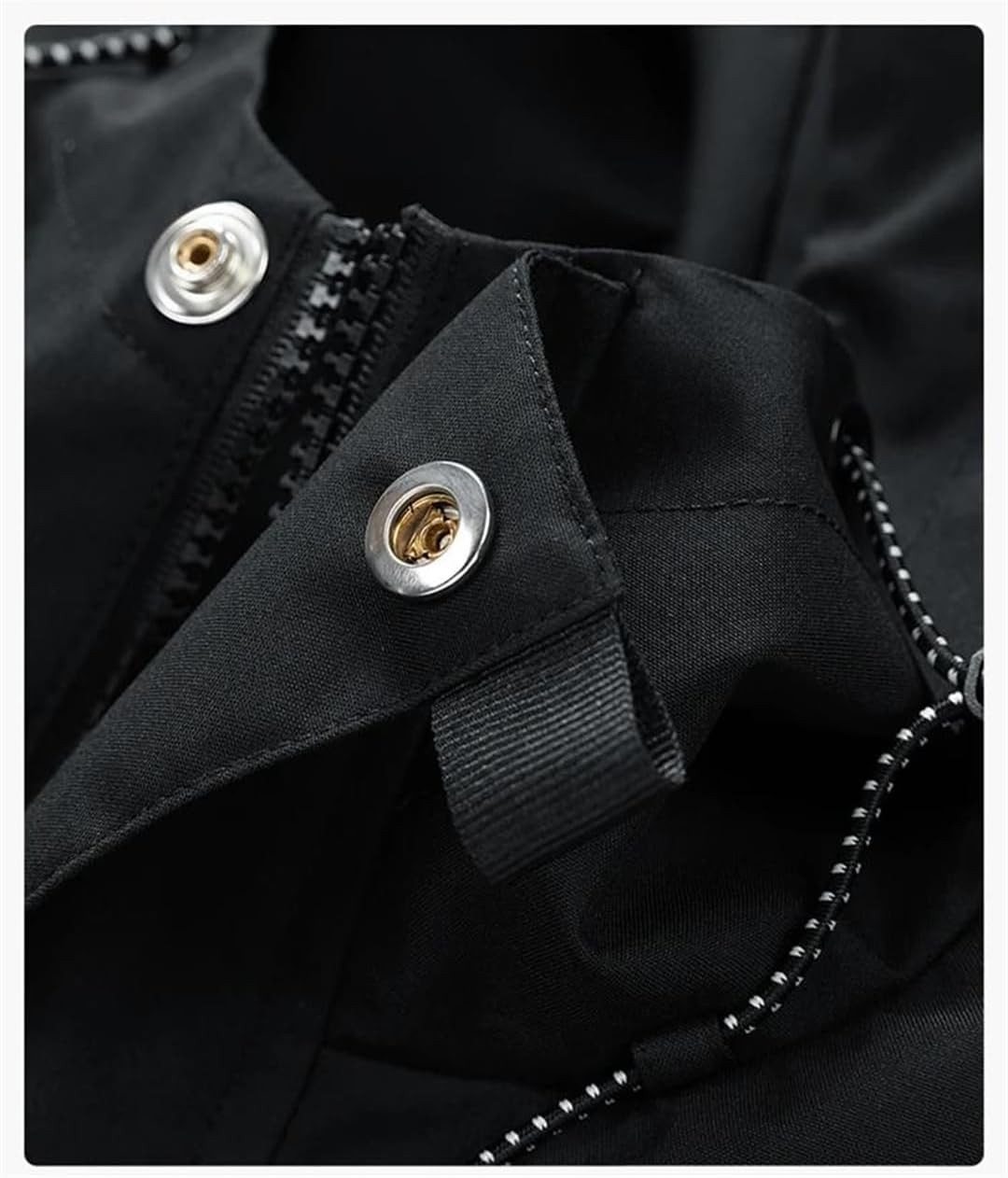 Men Outdoors Loose Solid Zipper Pocket Coat Comfort Windproof Versatile Hooded Jacket