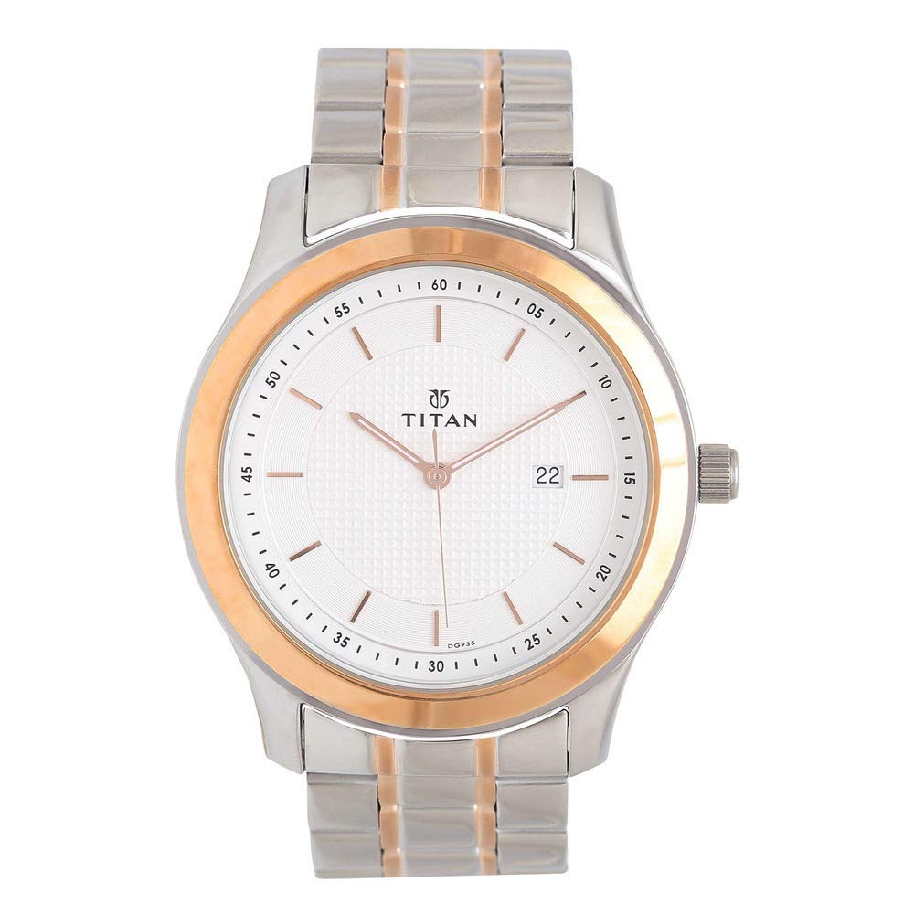 Regalia Baron Analog White Dial Men's Watch-NL1627KM01/NP1627KM01, white, Free Size, Chain