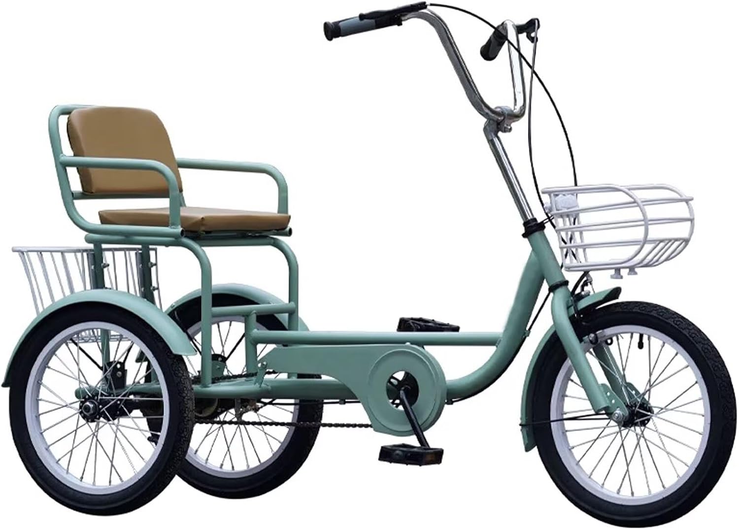 Triciclo para adulto y senior con 3 ruedas y gran asiento miniatura 1