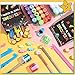 Colarr 145 Pcs 145 Pcs Back to School Gifts for Students Welcome Back to School Bags, Animal Stamps, Pencils, Handwriting Grips, Sharpeners, Rulers, Stickers for Classroom Gifts Goodie Bags Fillers