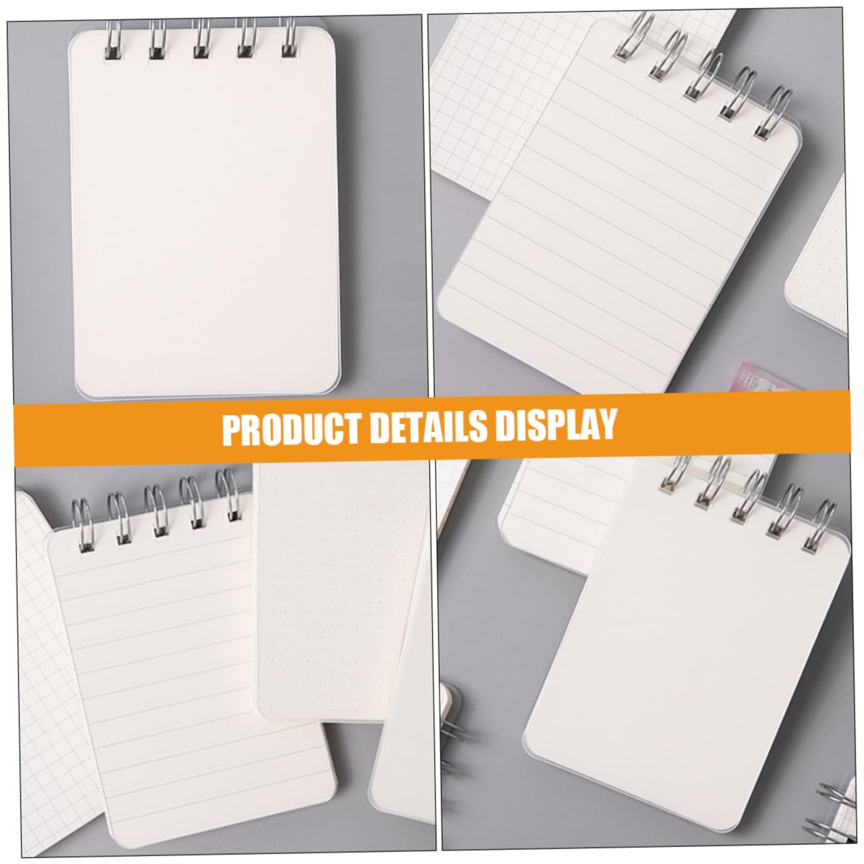 Gadpiparty 5 Ensembles Mini Ordinateur Portable Portable Carnet De Notes Mini Cahier Cahiers Pour L'école Gouverné Blocs-notes À Spirale Cahier À Spirale Portatif Papier Blanche 4 Pièces * 5
