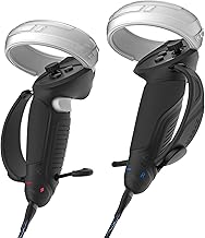 ZYBER Rechargeable Controller Grips for Meta Quest 2 Accessories, Silicone Controller Cover with Reachargable Batteries and Charging Cable