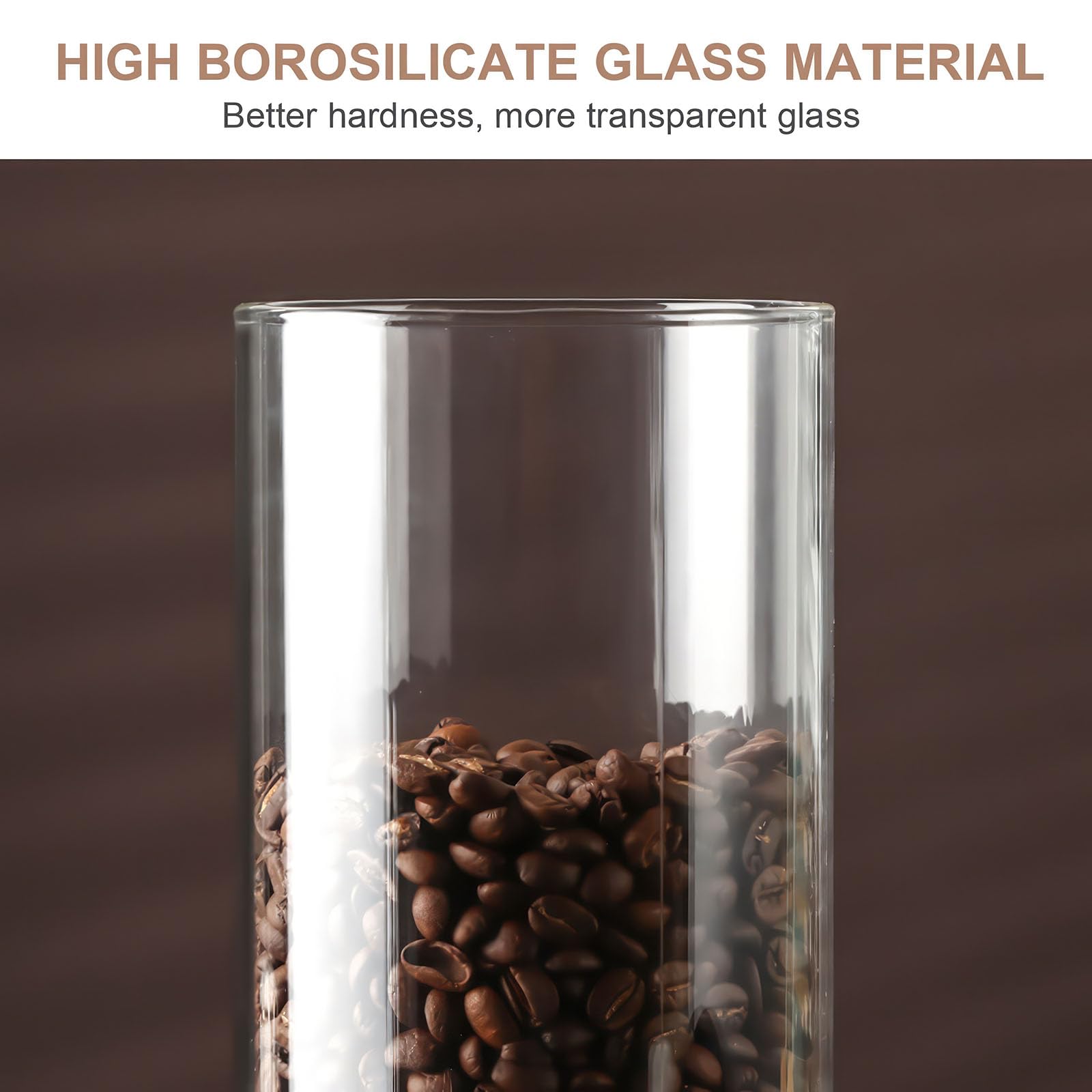 ZONJIE Vakuum Kaffeebehälter 1,2 L Glas - Luftdichte Vorratsdose Für Kaffeebohnen