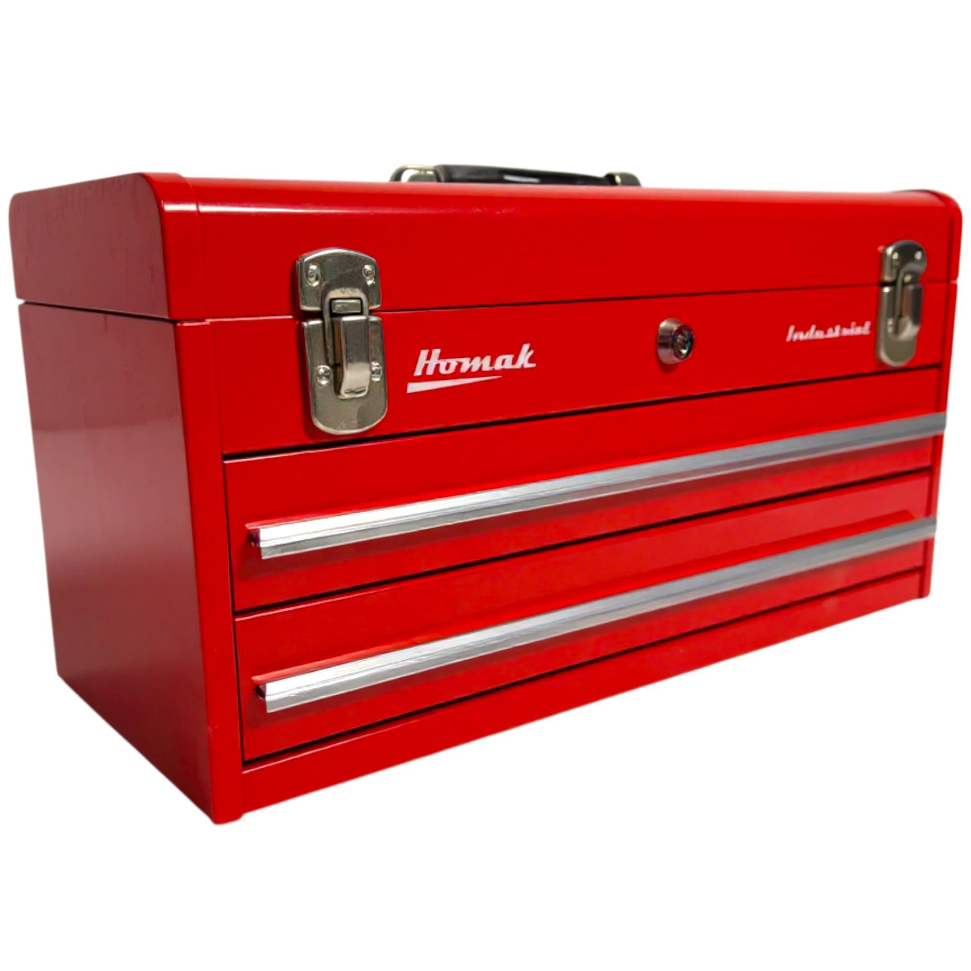 Industrial 20-Inch 2-Drawer Friction Toolbox, Red Powder Coat, RD00202200