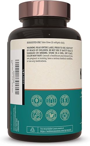 Miniatura 3 de Live Conscious KrillWell, apoyo cognitivo y articular, aceite de krill sostenible certificado 2 veces más eficaz que el aceite de pescado, (paquete