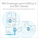 NETGEAR Orbi Mesh de maison entier WiFi Système (RBK13) – Remplacement du routeur Couvre jusqu'à 4,500 2 pieds carrés avec 1 Routeur & 2 Satellites