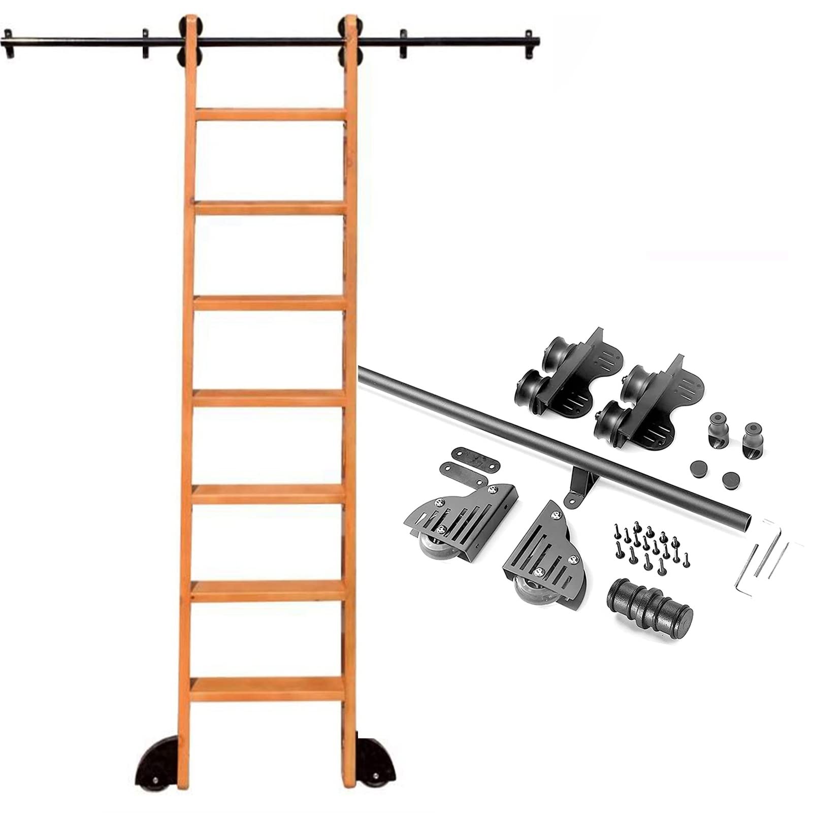 Kit rail rond de 100 cm pour créer une porte de séparation coulissante de salon