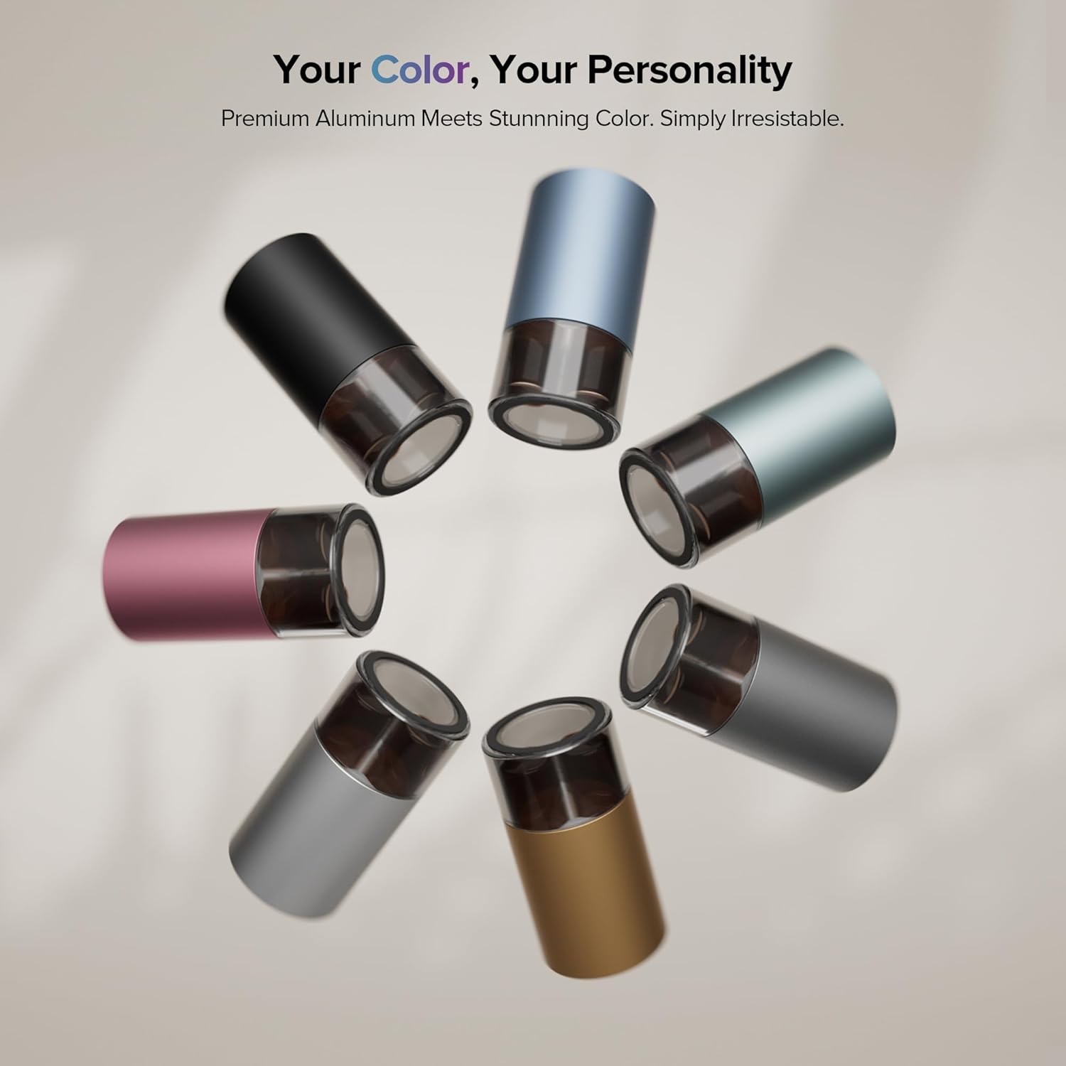 Waterless Diffusers with Dual Nozzle for Essential Oils Mini Scent Air Machine with 5 Timer Settings, 4 Mist Levels with Vehicle Mode for Car Home Room Studio Office, Metal Desert Titanium - Image 6