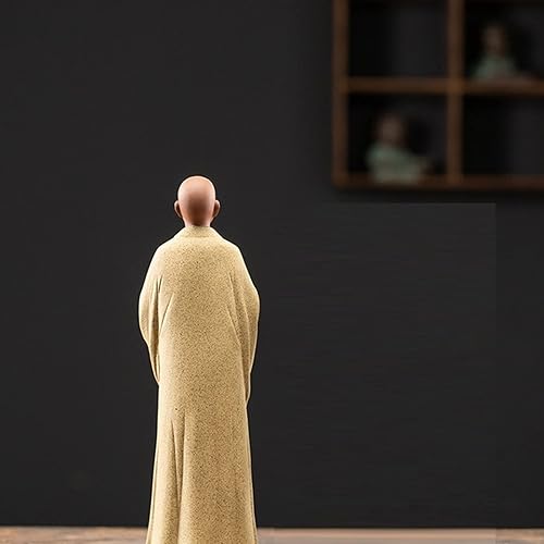 Miniatura 5 de Figuras Zen Monje Buda Estatua Jardín Figura Monje Decoración
