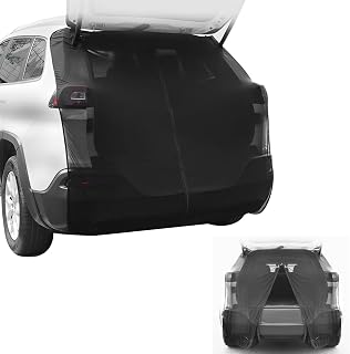 Car Tailgate Mosquito Net for SUV Trunk, Camping Magnetic Car Tent for Tailgate, Car Camping Net Breathable Mesh Net for UV Sun Protection Privacy Protection, Minivan Camping Accessories(M)