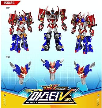 Amazon.co.jp: [トボッV] Tobot V 3段合体ロボット マスターV 玩具