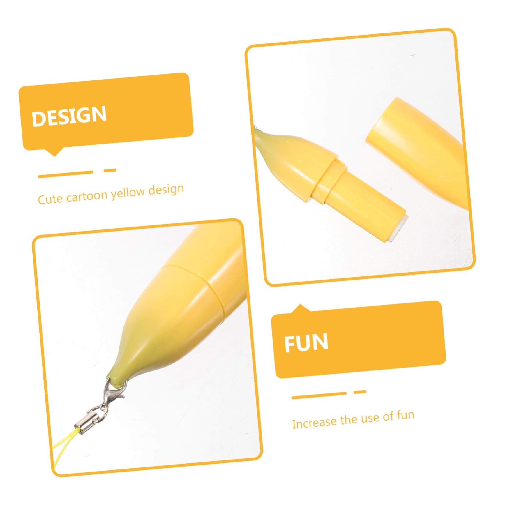 Healvian 30piezas Tubo De Bálsamo Labial De Banana Contenedores Vacíos Para Brillo Labial Recipientes De Color Para Diseño y Para y