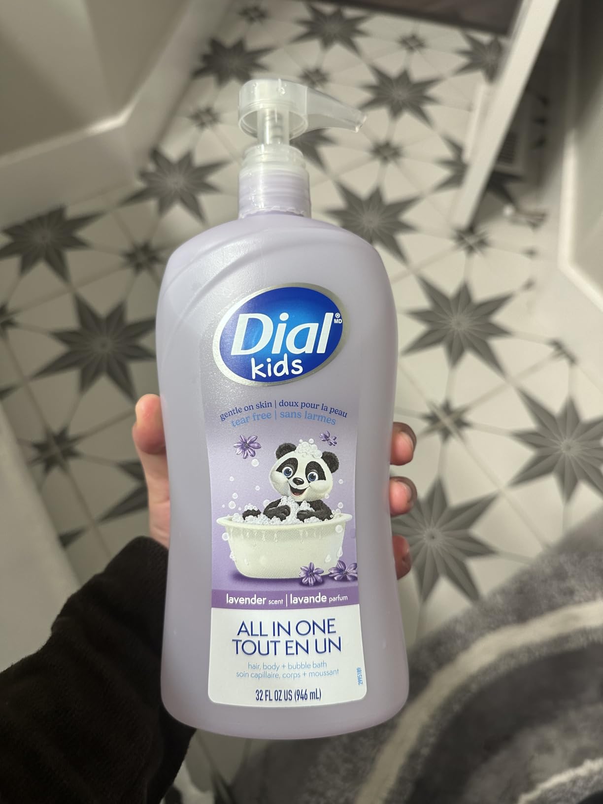 Dial Kids All-in-1 Body + Hair + Bubble Bath, Lavender Scent, 32 Fl Oz, Hypoallergenic Body Wash & Shampoo, No Tears Formula for Kids 2+ Years, No Parabens & Silicones