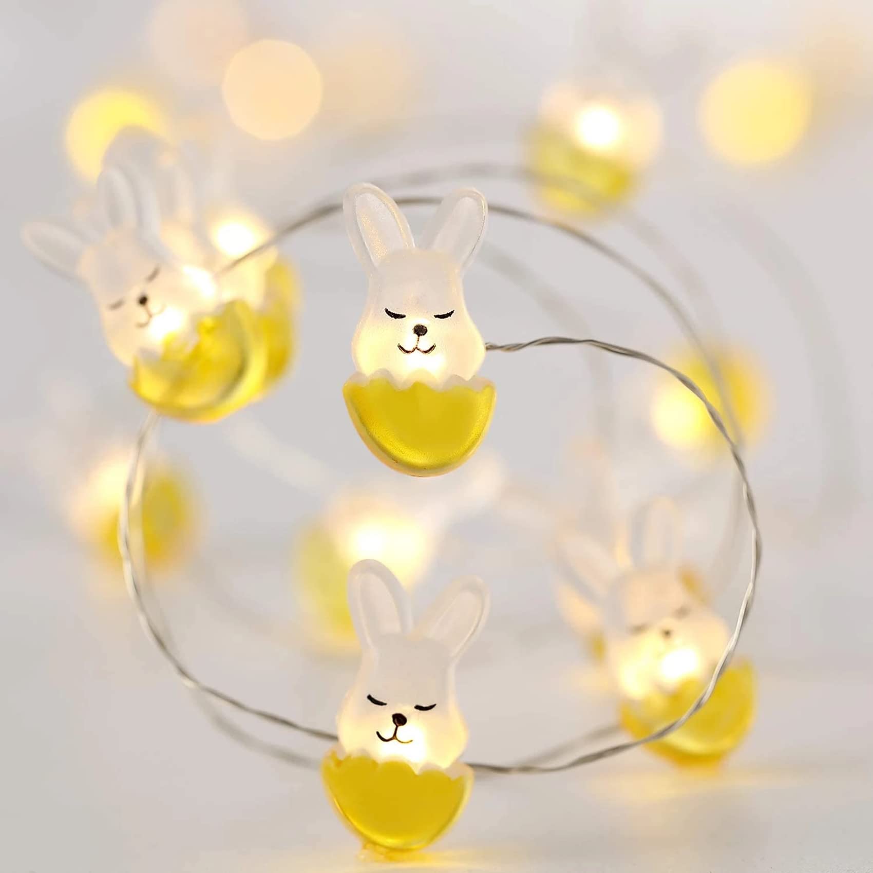 TIYUPA 12 lichtsnoeren met 20 leds, werken op batterijen, 2 m
