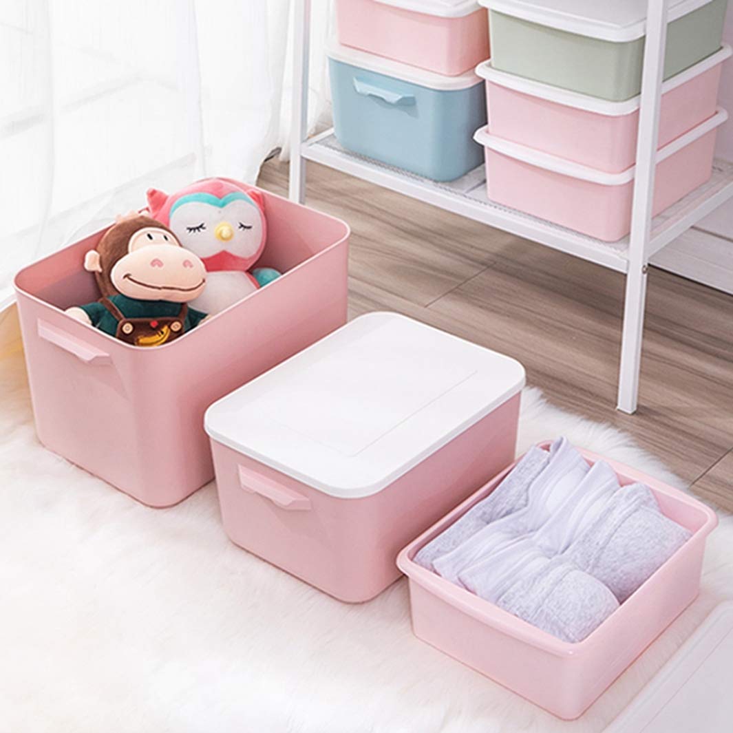 収納BOX ピンク Amazon｜衣装ケース ふた付き 収納ボックス 丈夫 頑丈 S 大型