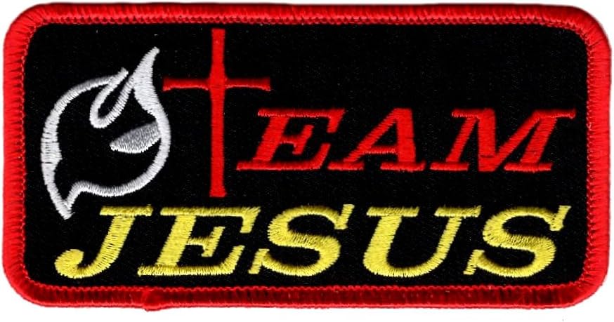 Team Jesus Christian in God Hook Patch 4.0 X 2.0 inch