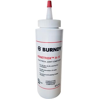 Burndy Pen A13-8 Oxide-Inhibiting Joint Compounds PENETROX A-13, 8 oz Container Size, Squeeze Bottle Container Type, Silver