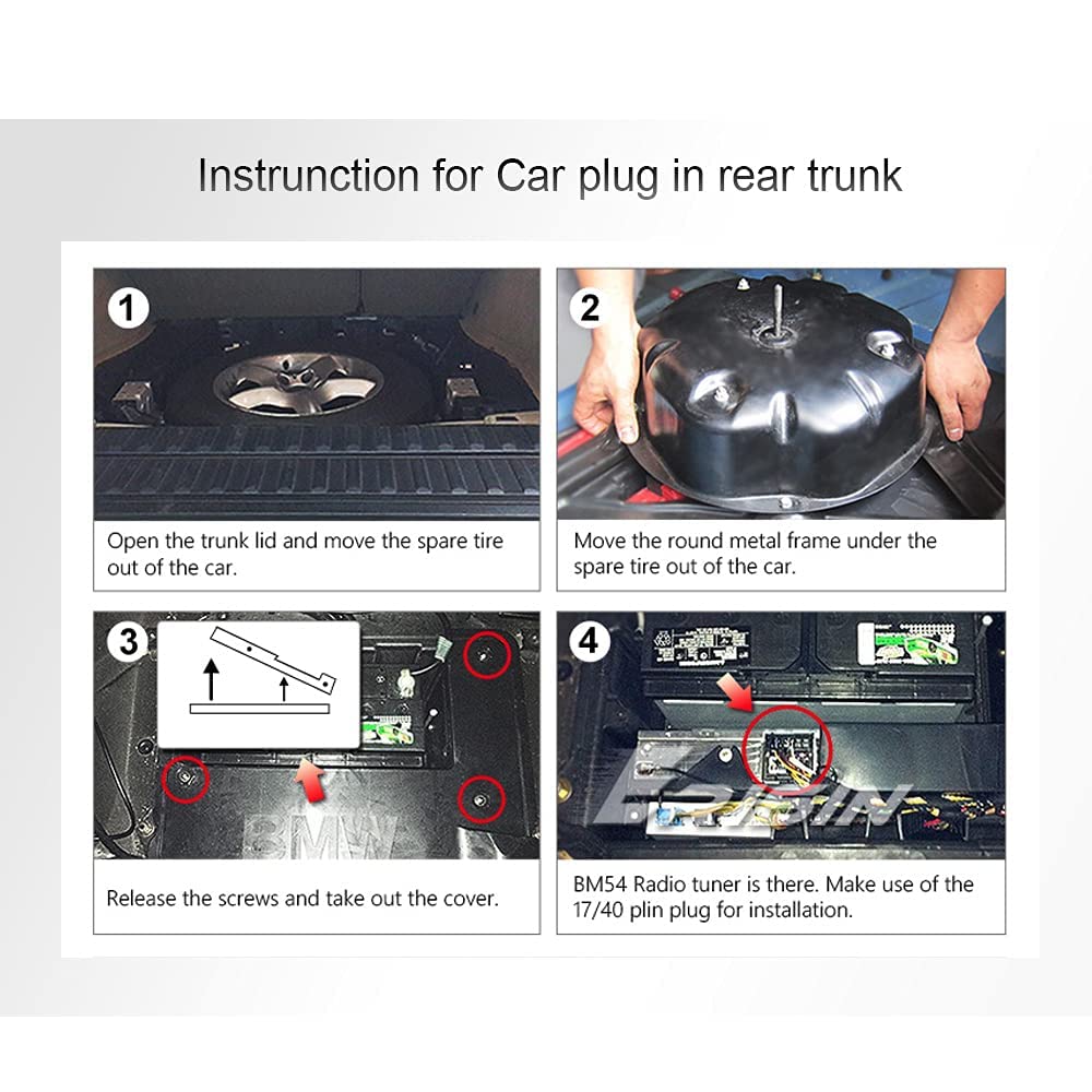 Erisin Cavo di prolunga per antenna radio e alimentazione da 6 m per autoradio BMW E46 Serie 3 Serie 5 E39 X5 E53 M3 M5, Spina di connessione: connettore Quadlock a 40 pin e connettore ISO a 17 pin