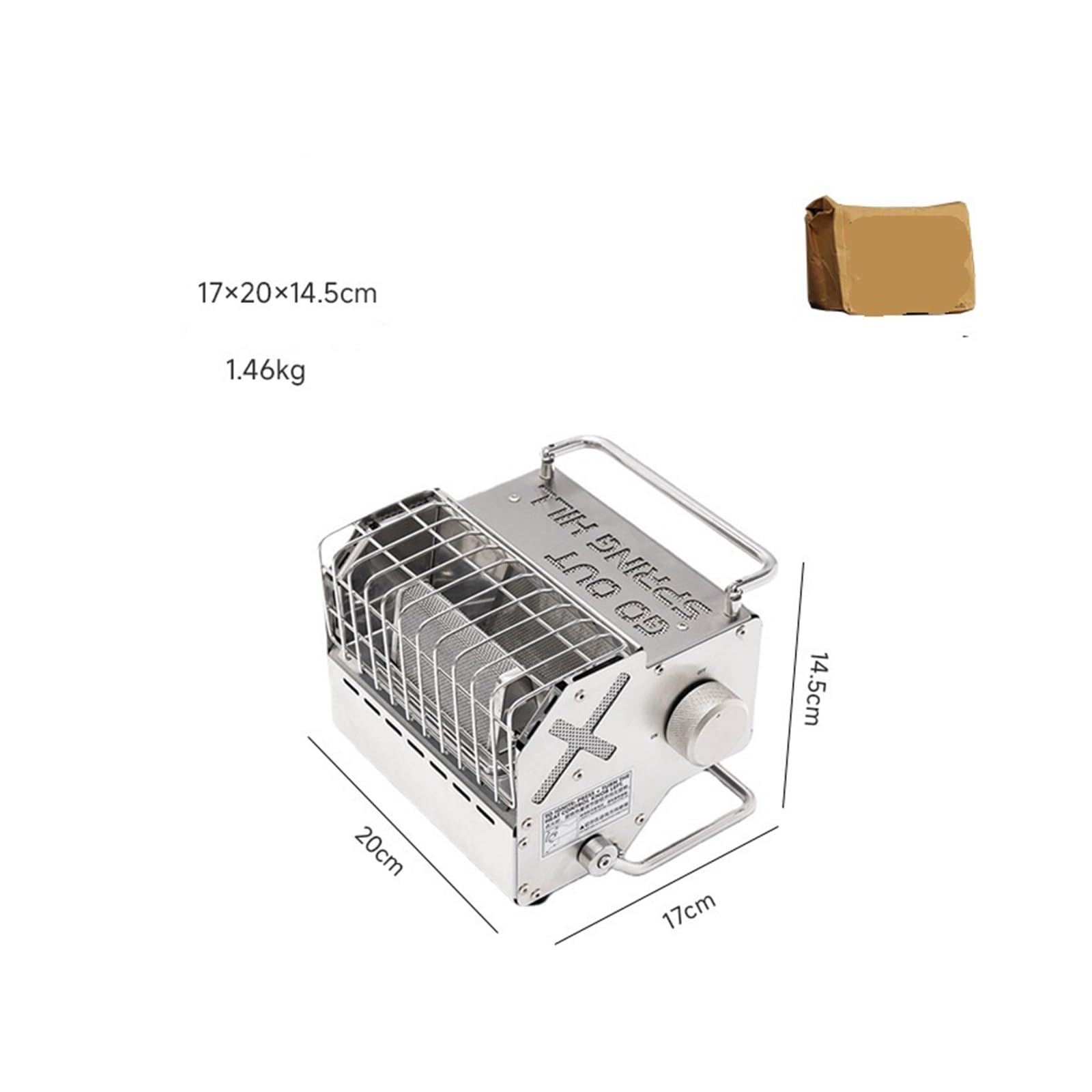 Brasero Exterieur Chauffage Portable for tentes de Camping Hivernales et Usage Domestique, idéal for Infuser Le thé