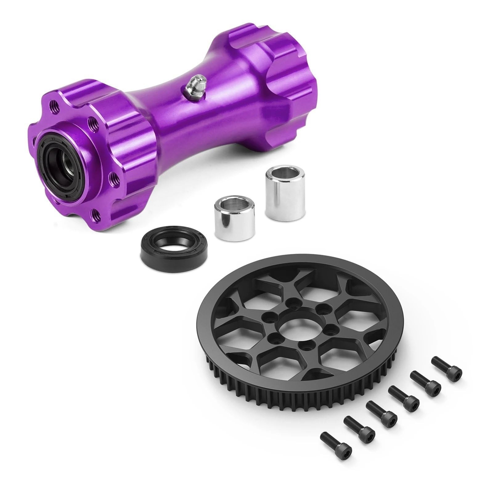 motocykla Wał na Pasuje do Surron Light Bee X, środkowego wału napędowego, koła pasowego wtórnego Sur-Ron S, roweru elektrycznego Segway X160 X260(Purple Set)