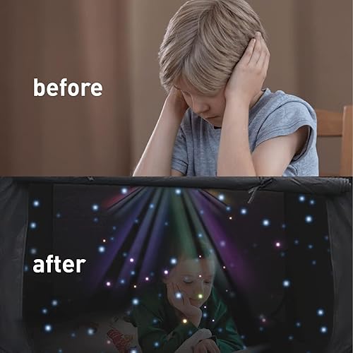 Miniatura 3 de Cwsk Tienda de campaña sensorial calmante para niños con certificación CPC, tienda de campaña sensorial con luz emergente portátil, nido sensorial,