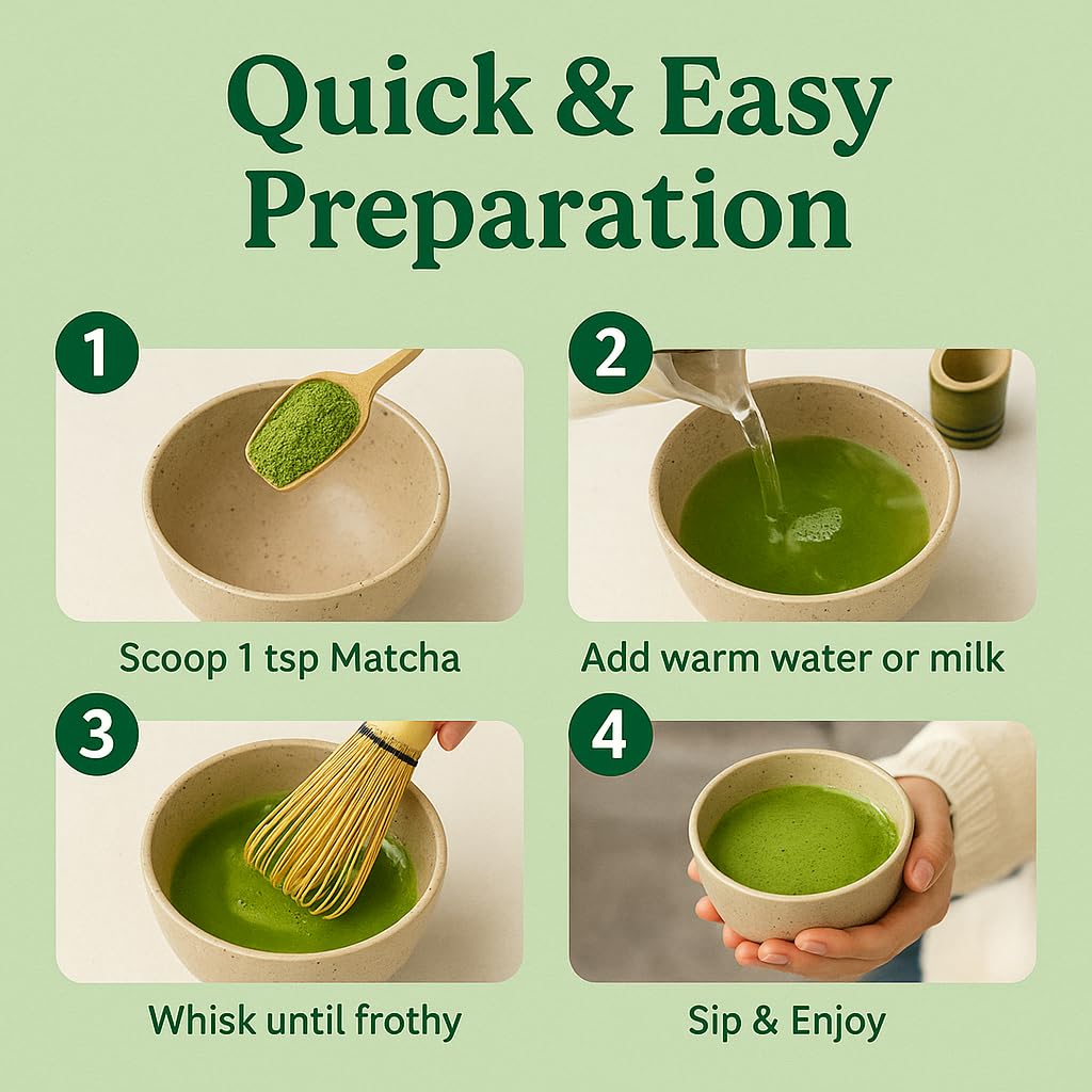 Herbal Cup Tea Organic Japanese Matcha Ashwagandha Shatavari 2oz — view 7