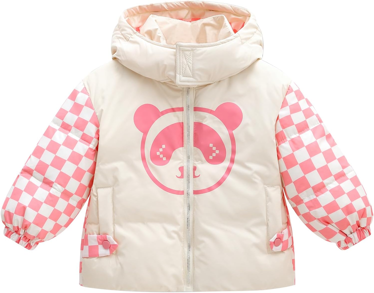 Kids Boys Girls Winter Coats Jacket Hoods Puffer Padded Outerwear, Toddlers