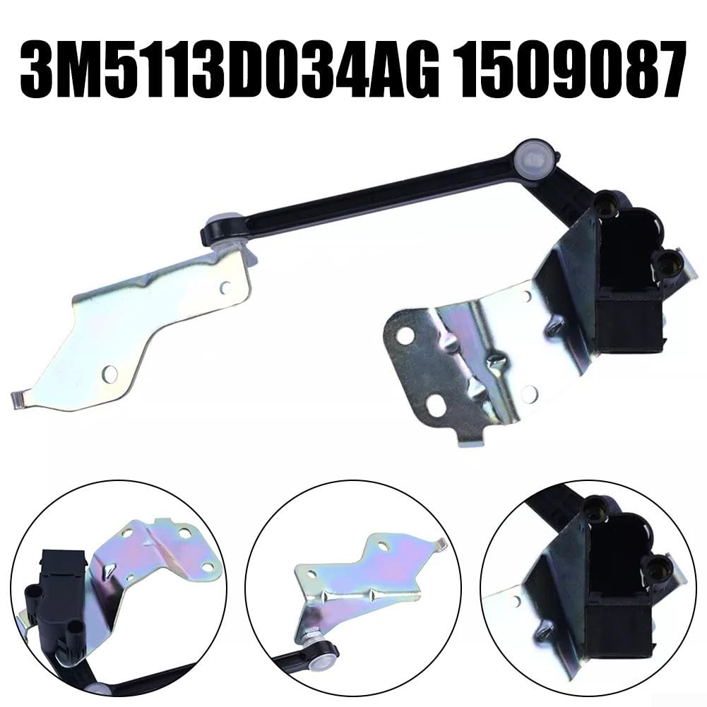 Sensore di livellamento faro anteriore per Ford Focus C-Max OEM 1509087 3M5113D034AG materiale ABS nero pezzo di ricambio diretto