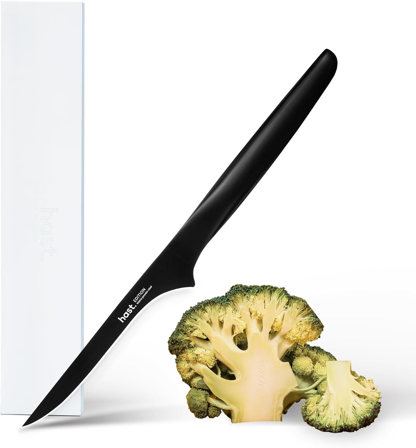 HAST Edition 5-Inch Boning Knife, Ultra Sharp Best Fillet Knife, Advanced Powder Steel, Lightweight, Comfortable Ergonomic Handle, Award-Winning-Sleek Design, Professional Knife (Titanium Black)