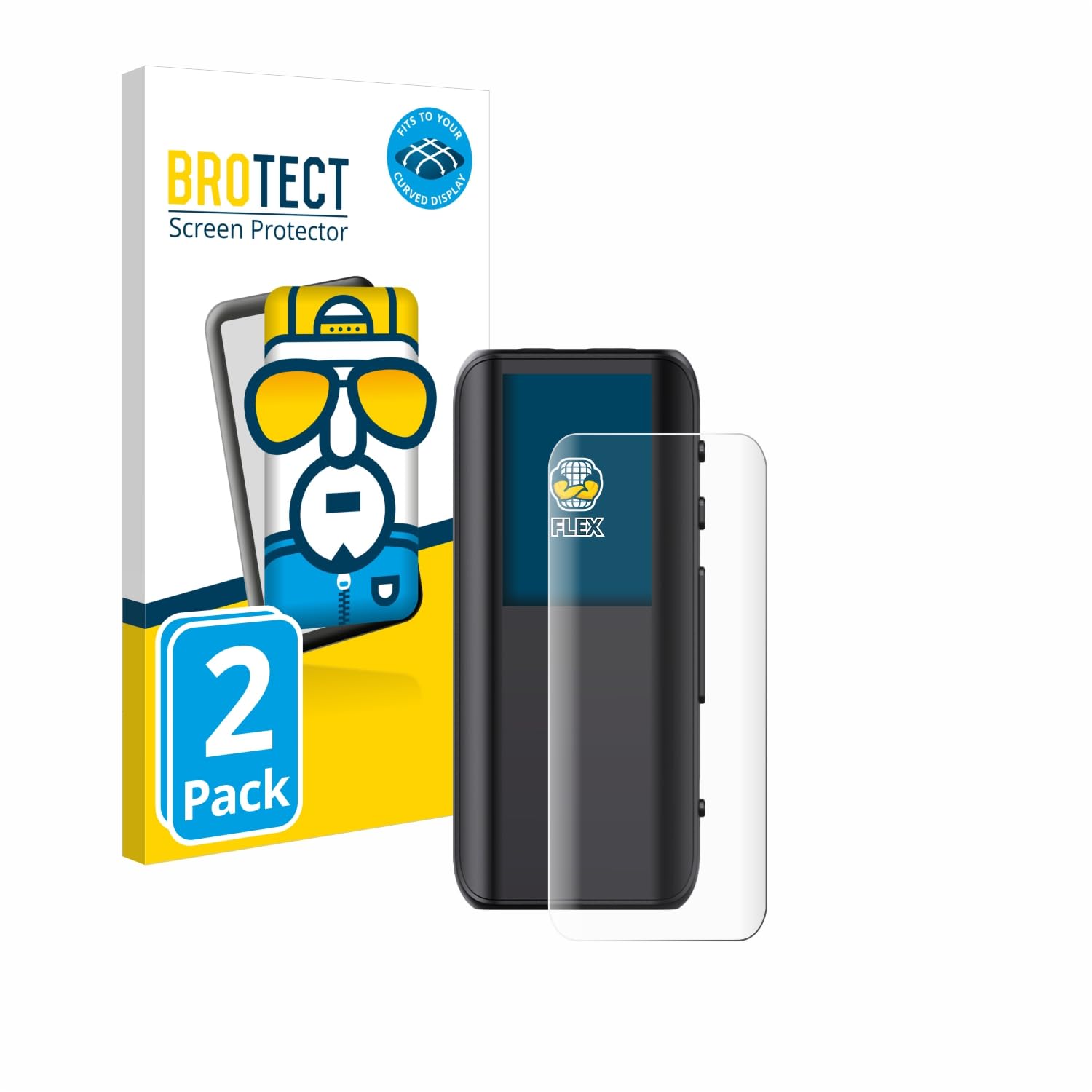 brotect Pellicola Copertura Completa per FiiO BTR15 2 Pezzi - Full-Cover 3D Curvo