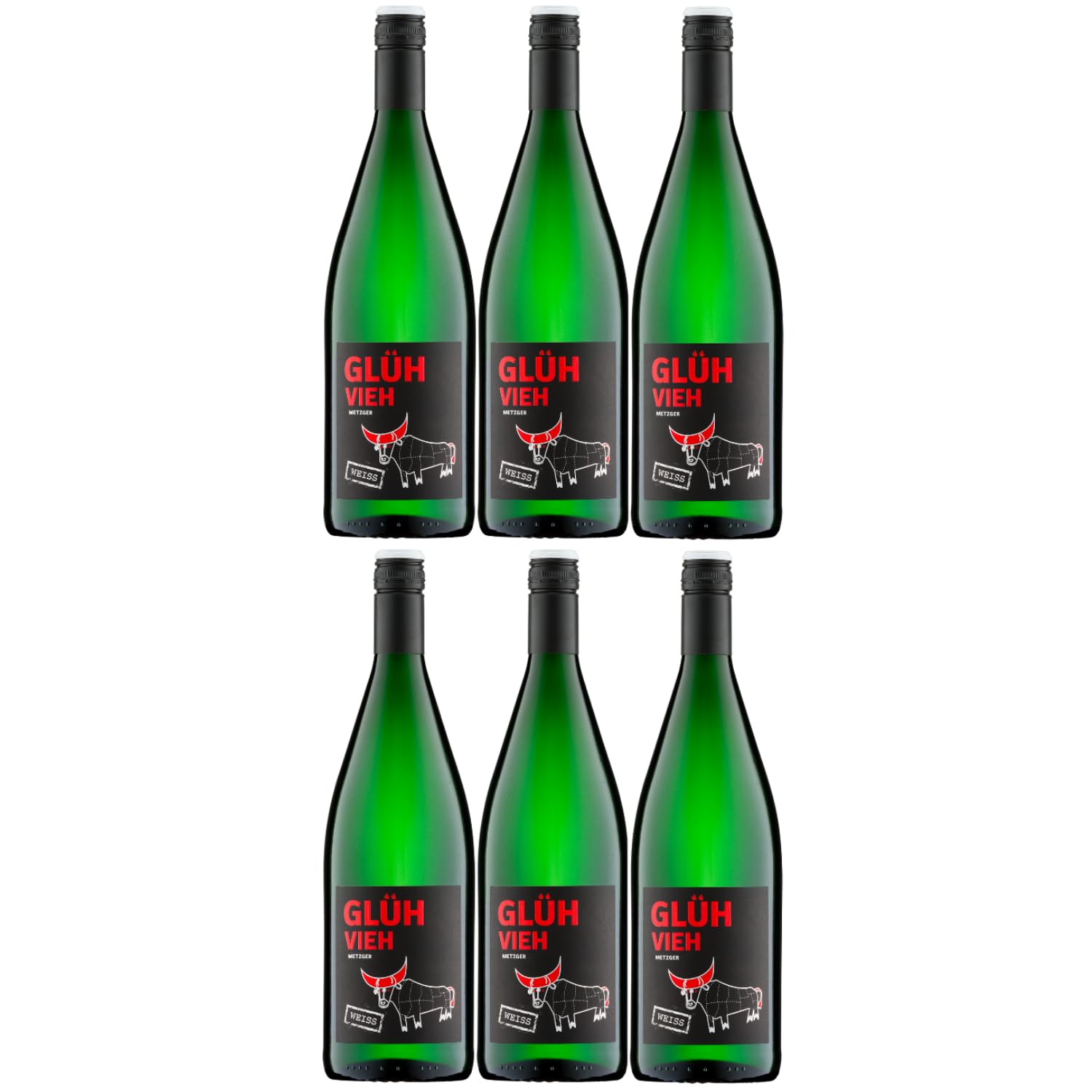 Weingut Uli Metzger Glühvieh Weiß Glühwein Weiß süß Deutschland inkl. FeinWert E-Book (6 x 1l)