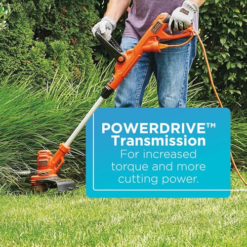 Image of BLACK+DECKER Weed Wacker with Auto Feed, 14-Inch 2 in 1 String Trimmer Lawn Edger, Powerful 6.5-Amp Lightweight Electric Weed Eater (BESTA510)