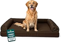 Vista 22 de Furhaven Pet – Sofá de felpa ortopédica para perro, cama con forma de L, tumbona ergonómica con contorno de cuna, cama para perros y gatos, varios