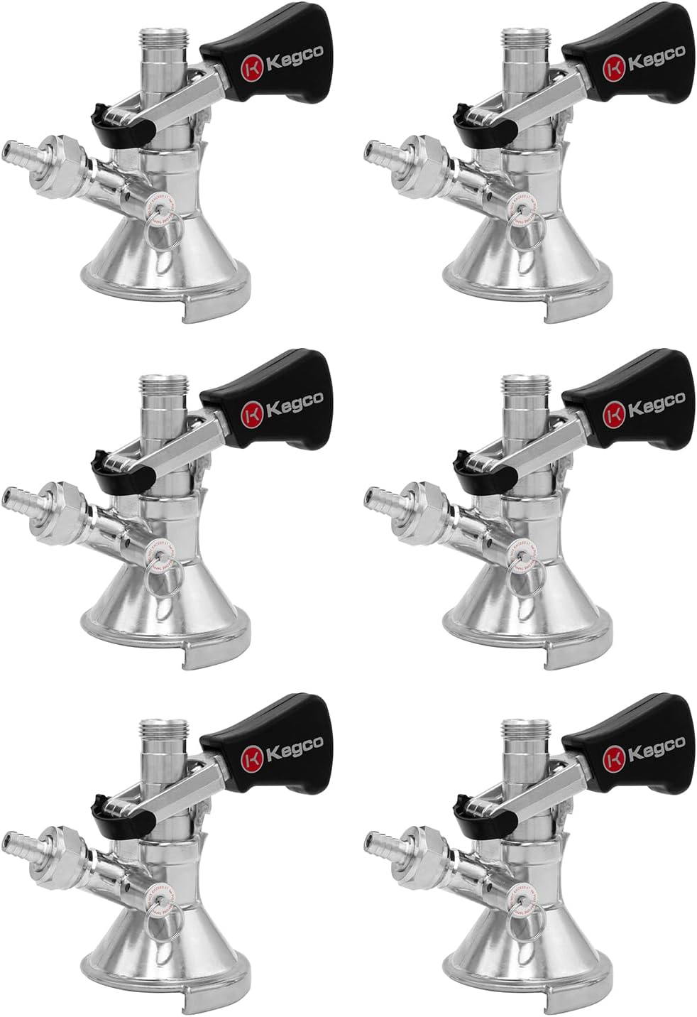 Kegco KC KT1104W-Keg Coupler German Slider A System Ergonomic Lever Handle, Stainless Steel Probe
