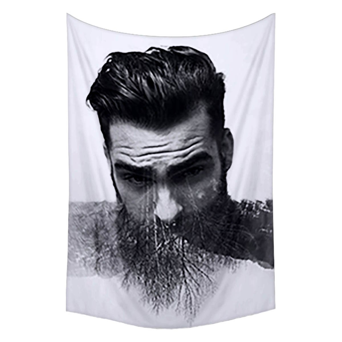 ArtzFolioArtzFolio Bearded Guy & Landscape Canvas Fabric Painting Tapestry | Wall Art Hanging 30 x 45.1 inch (76 x 115 cms)