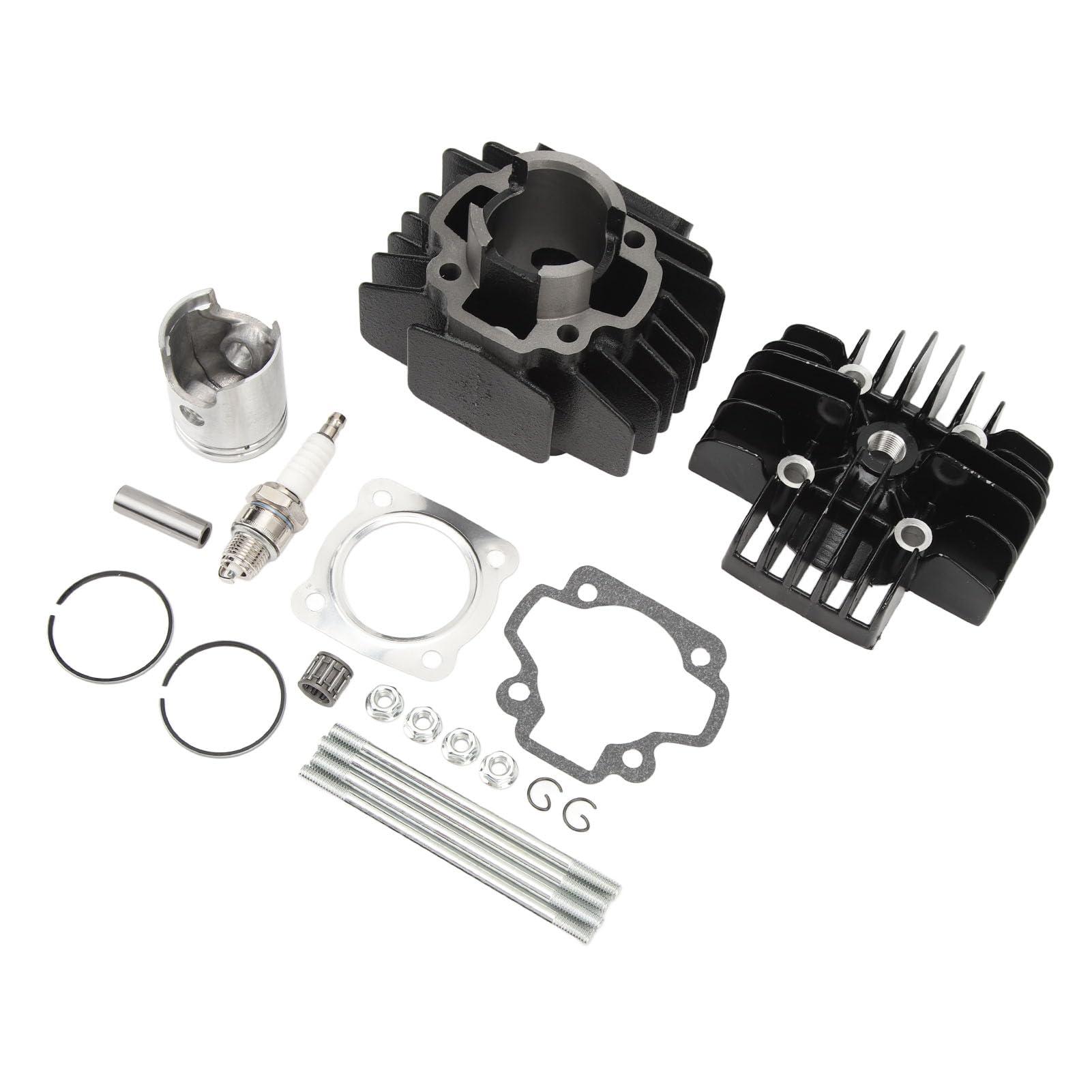 DAN&DRE Kit Guarnizione Testata Pistone Cilindro Calibro 4J2 11111 00 00 con Candela per PW50 QT50 40mm